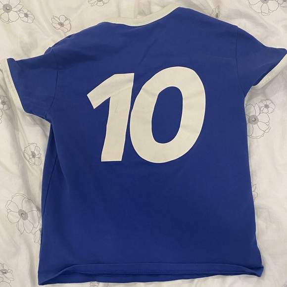 Bershka Blue 'France 96' Tee with White Trim - Picture 4 of 4